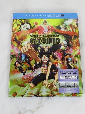 Shonen Jump One Piece: Gold Blu-Ray DVD Combo Anime Movie + Slipcover